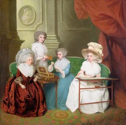 Lady Jane Mathew und ihre Töchter, ca. 1790